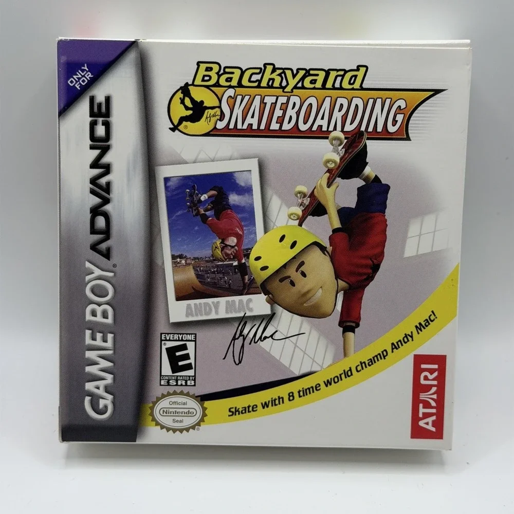 Backyard Skateboarding Game Boy Advance GBA Nintendo DS Game E Atari NTSC-U/C